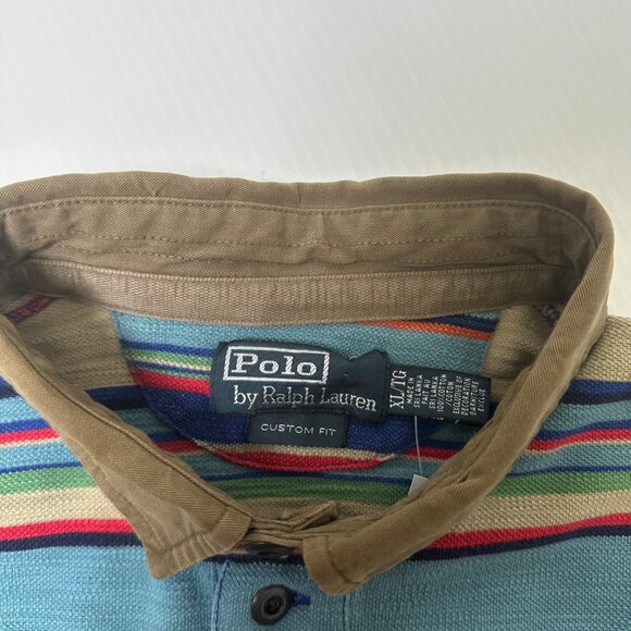 Polo Ralph Lauren Striped Polo Shirt XL - Picture 4 of 5